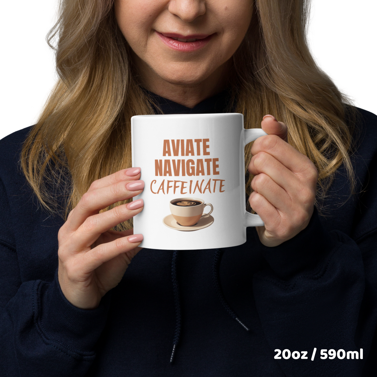 Piloten Kaffeetasse – Aviate Navigate Caffeinate