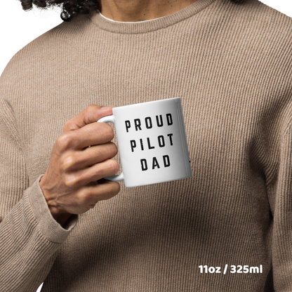 Tasse für stolzen Piloten-Papa "Proud Pilot Dad" – Zeig deine Unterstützung für deinen fliegenden Nachwuchs