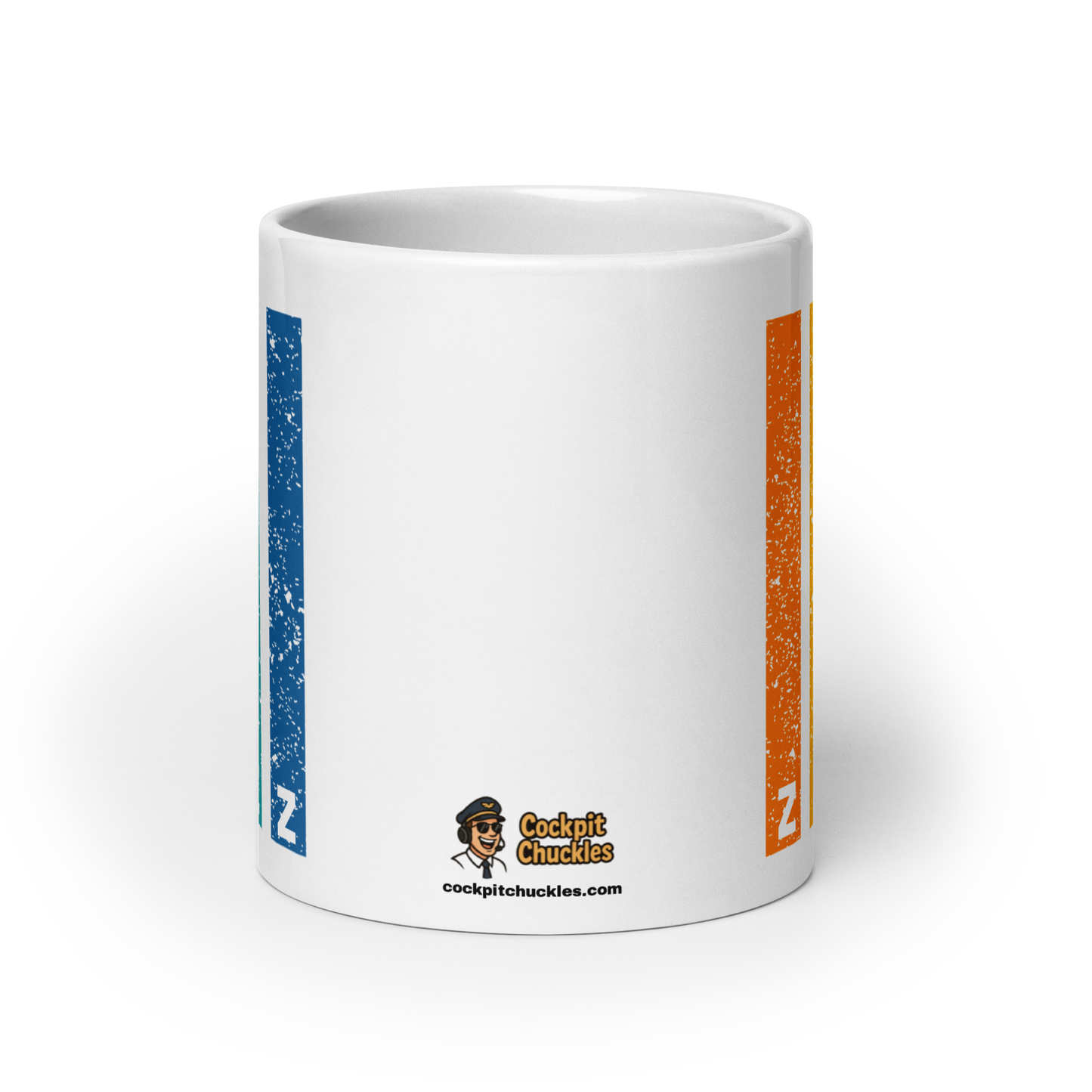Aviation Kaffeetasse mit personalisiertem ICAO-Code Streifen Design